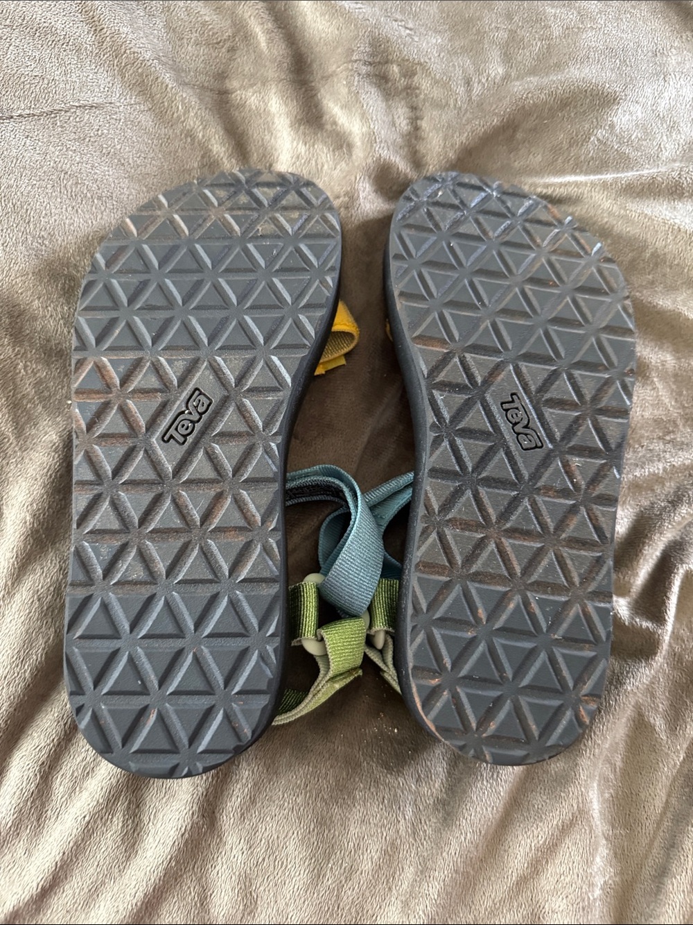 Teva Women's Multicolor Strap Sandals — Blue, Yellow, Green - Picture 3 of 3